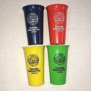 Set of 4 Yosemite National Park Plastic Cups